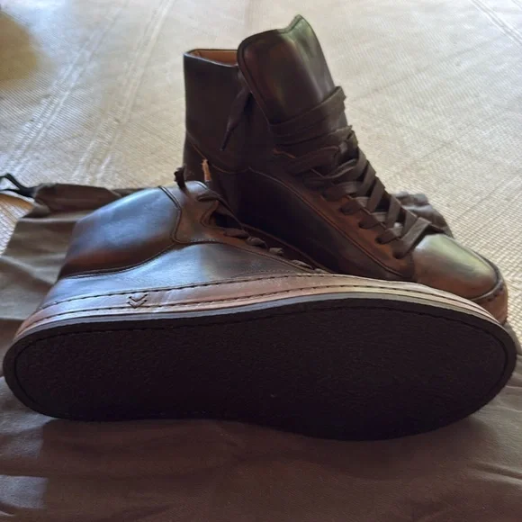 Wooster Artisanal Leather High Top Sneakers
